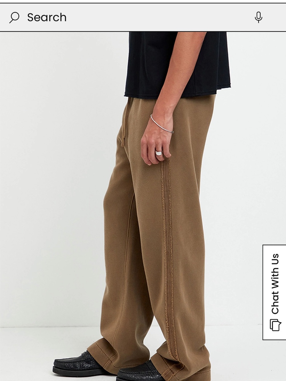Pacsun Men's Baggy Sweatpants in Brown